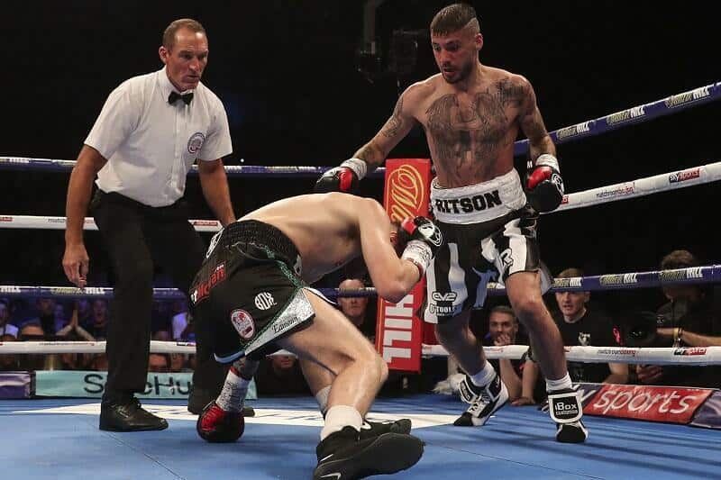 Lewis Ritson blasts out Paul Hyland in one round, claims Lonsdale belt ...