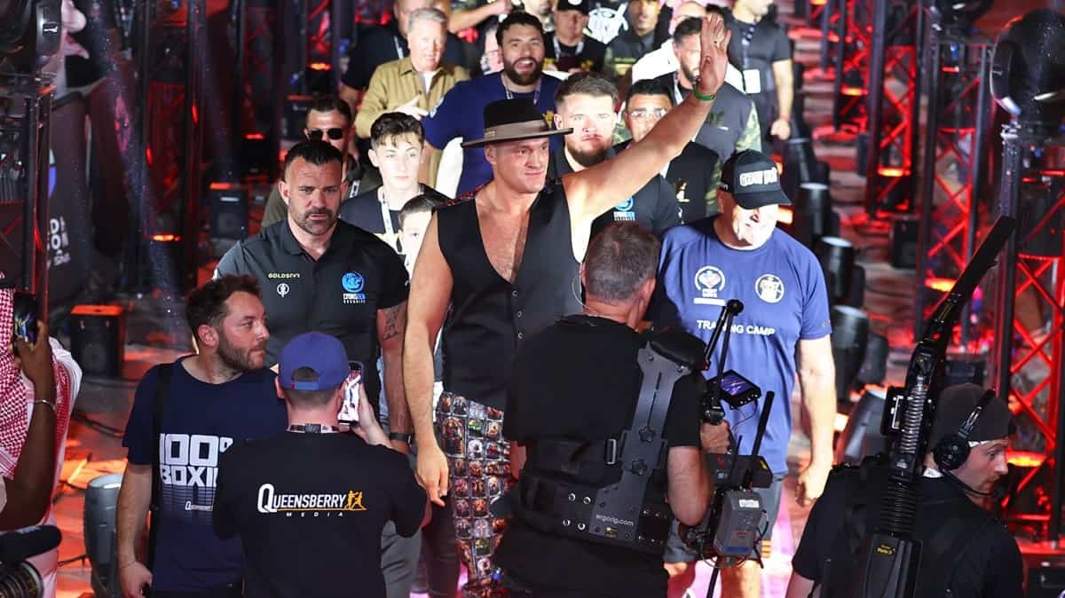 Tyson Fury arrival