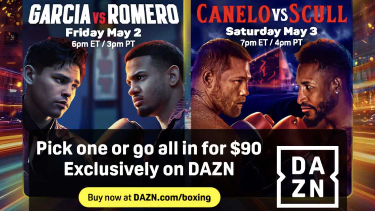 Canelo vs Scull and Garcia vs Romero PPV prices