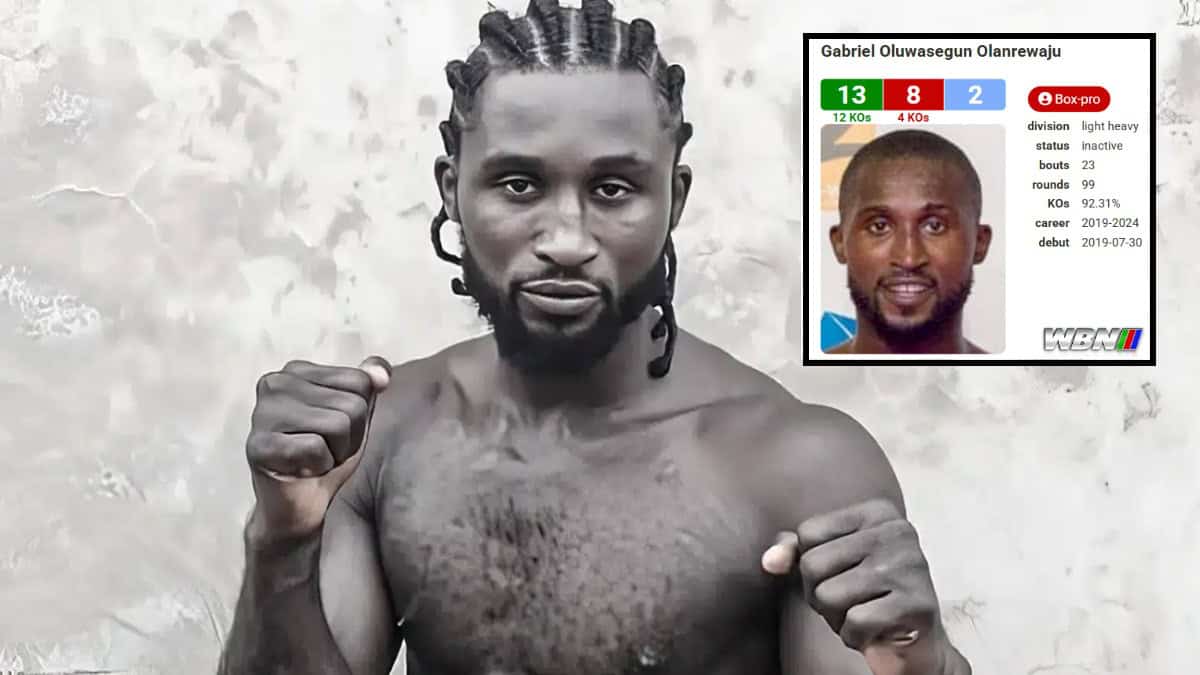 Gabriel Oluwasegun Olanrewaju boxer dies