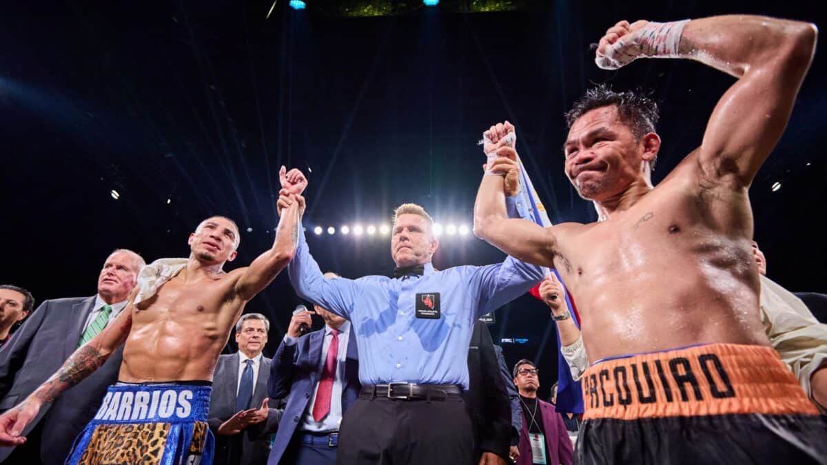 Manny Pacquiao and Mario Barrios fight to a draw on Prime Video PPV