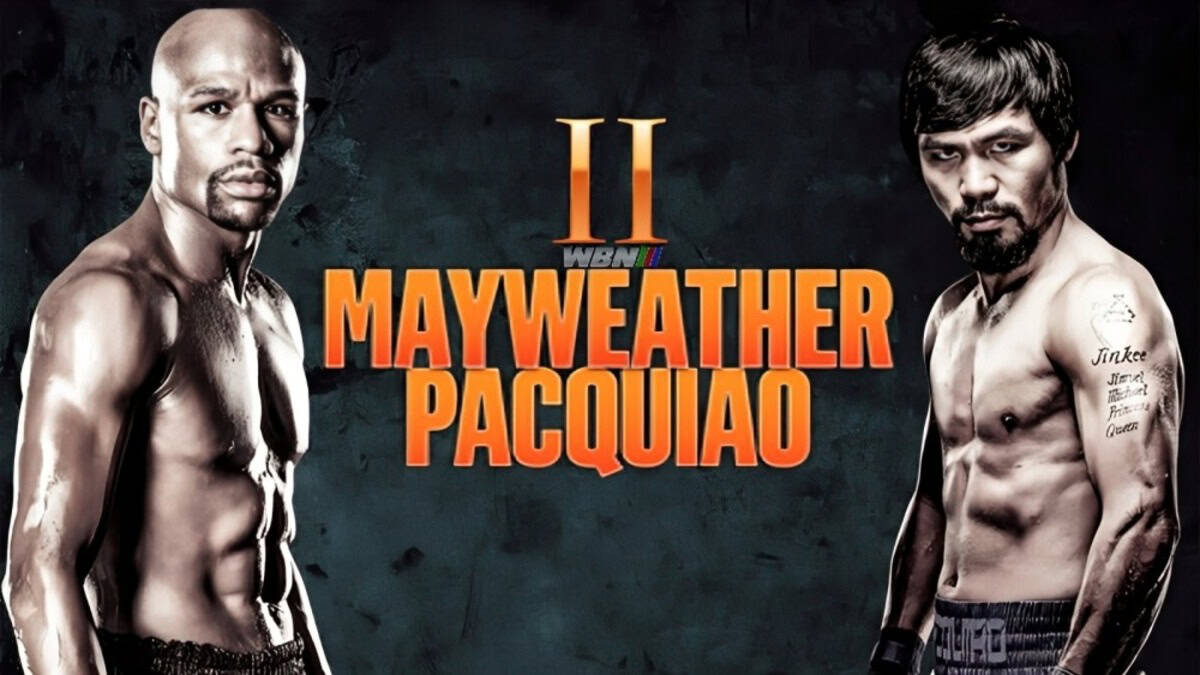 Mayweather Pacquiao 2 WBN poster