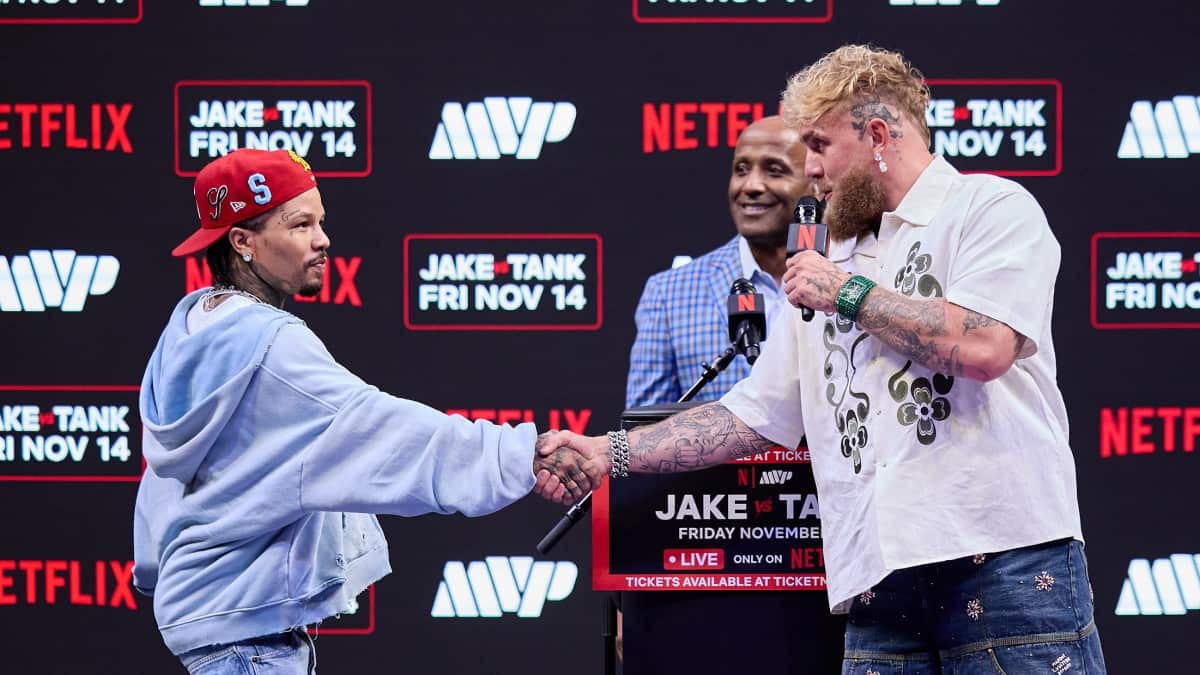 Jake Paul Gervonta Davis handshake
