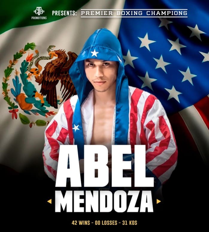 A Premier Boxing Champions poster of Abel Mendoza 