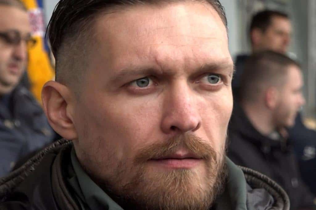 Usyk during the war in Ukraine