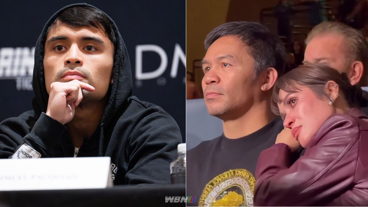 World Boxing News Homepage 2 Pacquiao and Jinkee Pacquiao watch Jimuel shaken