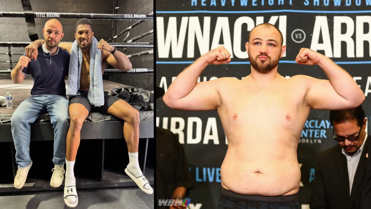 Ex-heavyweight puncher looks like a welterweight in Joshua photo