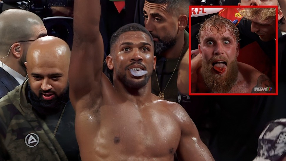 Anthony Joshua scores four knockdowns as Jake Paul says his jaw is broken