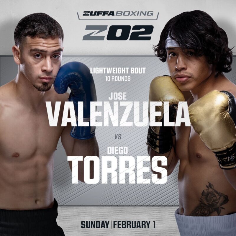 Poster for Zuffa Boxing's Z02 event on February 1