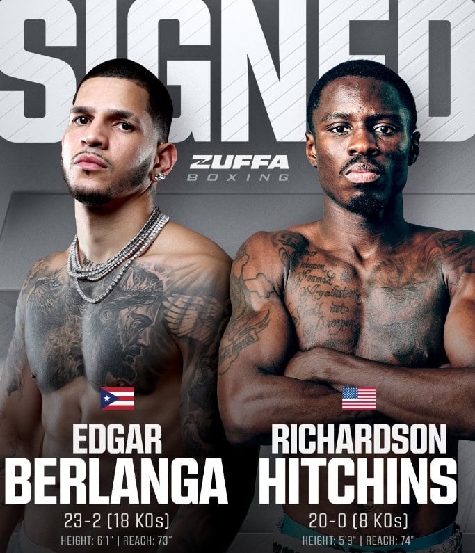 Edgar Berlanga and Richardson Hitchins sign with Zuffa Boxing