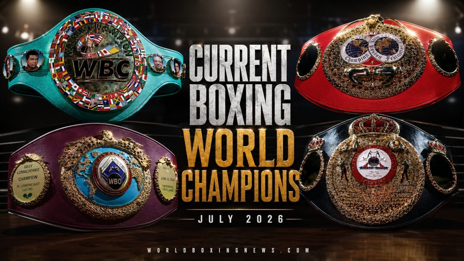 Punching Numbers Complete List of Every Boxing World Champion | July 2026