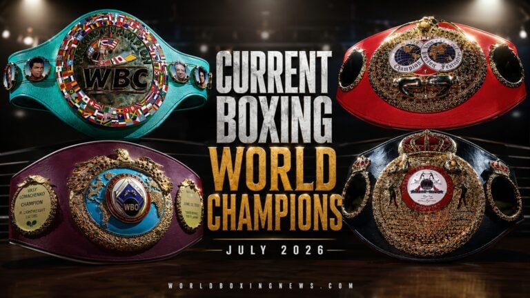 Punching Numbers Complete List of Every Boxing World Champion | July 2026